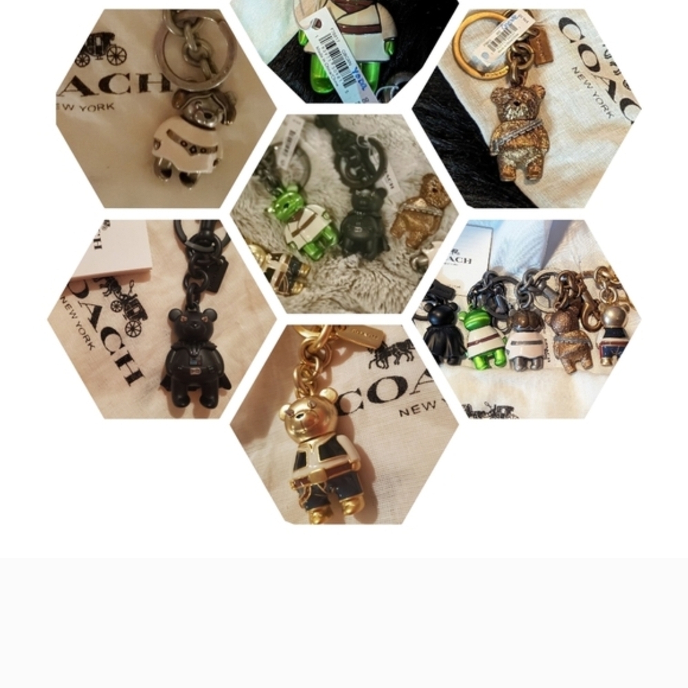 Coach Multicolor Bear Keychain Collection